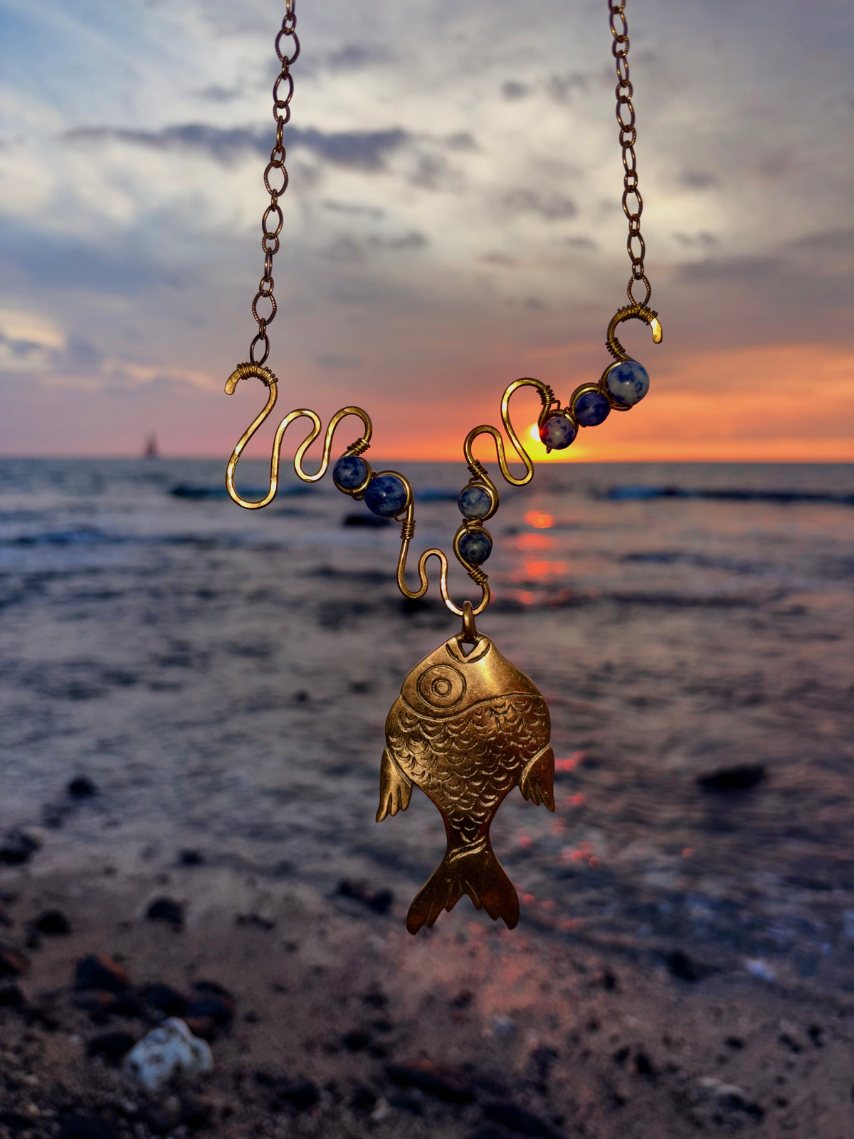Pre-Order - Malleata Collection Large Fish Pendant