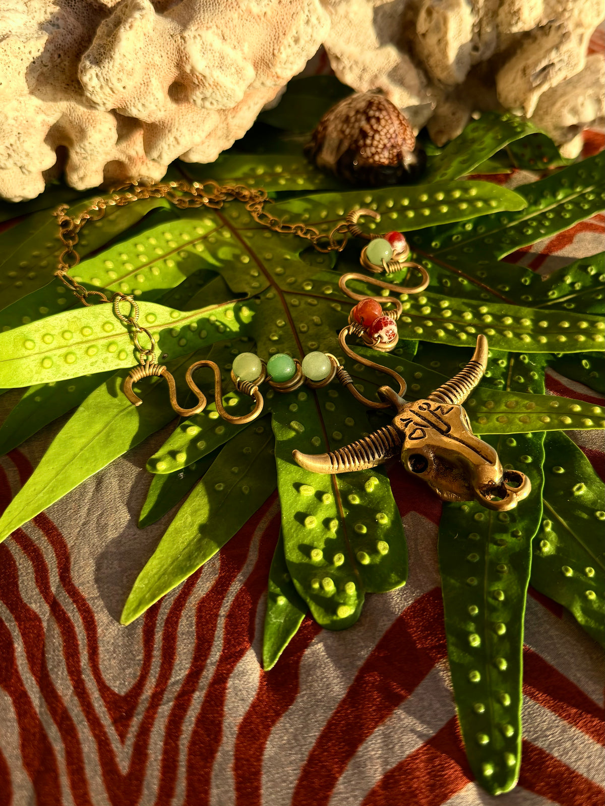 Pre-Order - Malleata Collection Horned Bull Pendant