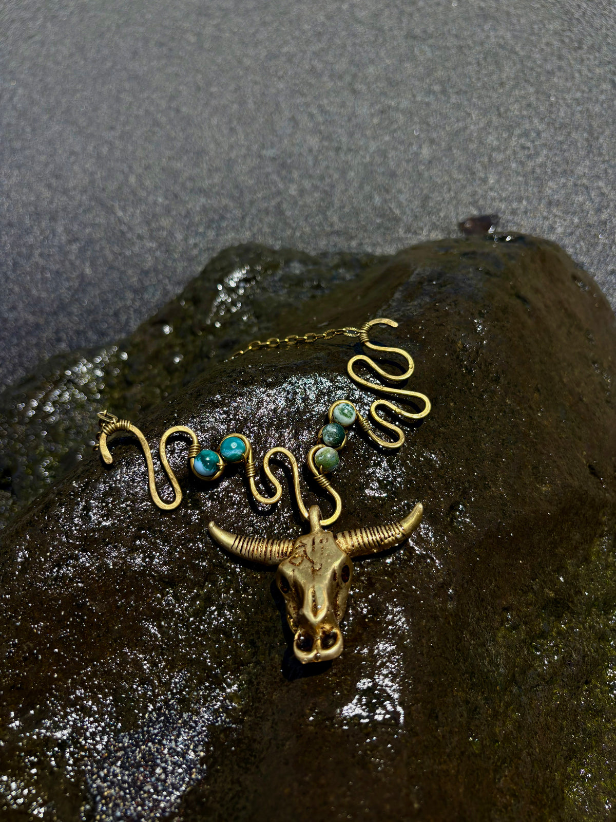 Pre-Order - Malleata Collection Horned Bull Pendant
