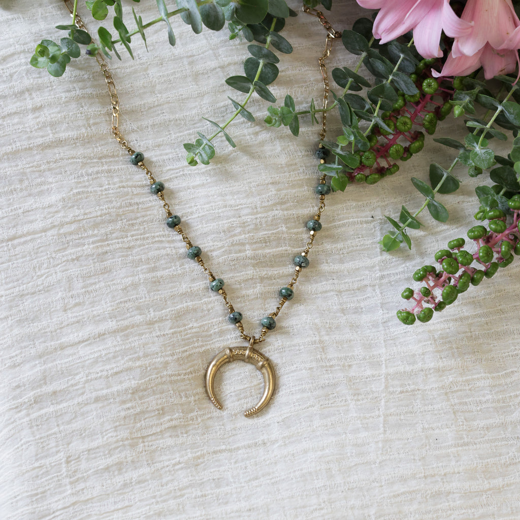 Luna Noctis Collection- Green Spot Jasper