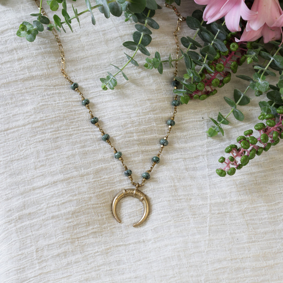 Luna Noctis Collection- Green Spot Jasper