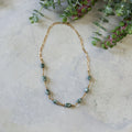 Necklace- Green Spot Jasper