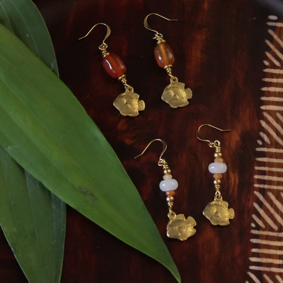 Earrings- Brass Fish