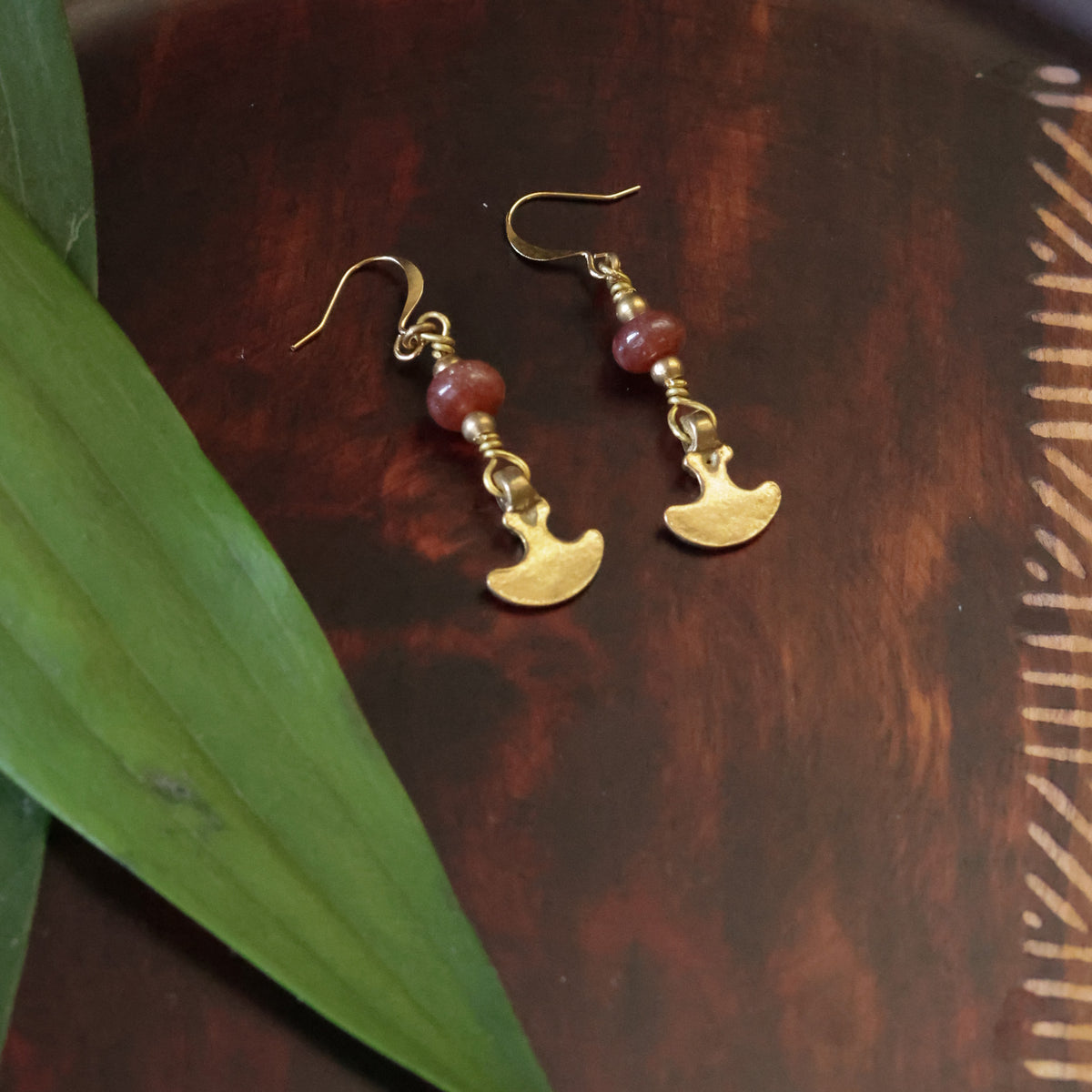 Earrings- Brass Ulu