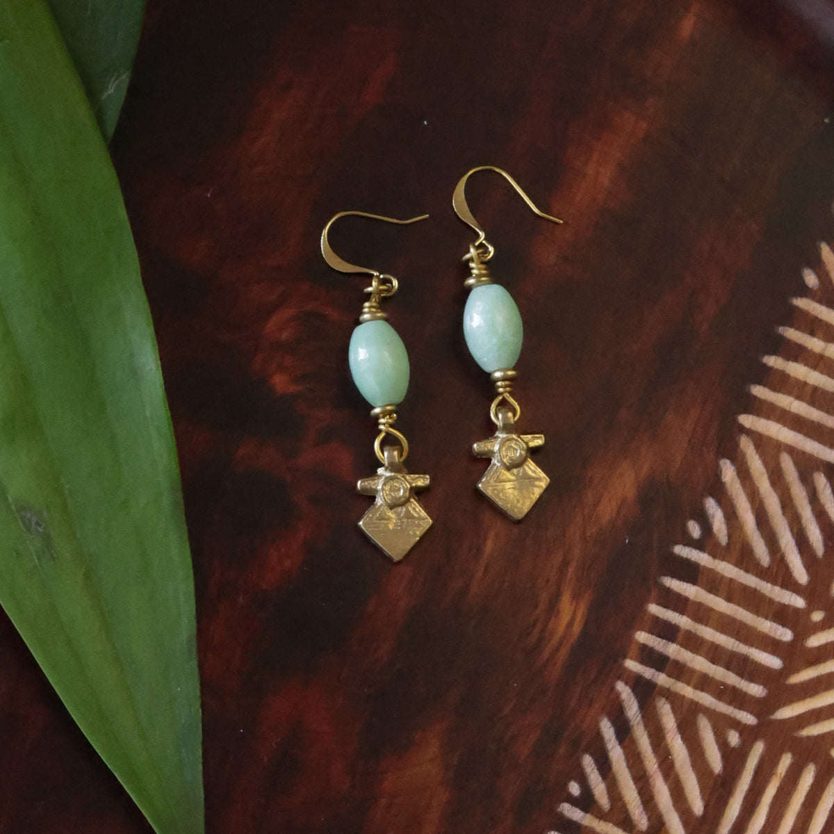 Earrings- Quartzite Anvil