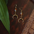 Earrings- Brass Bullhorn