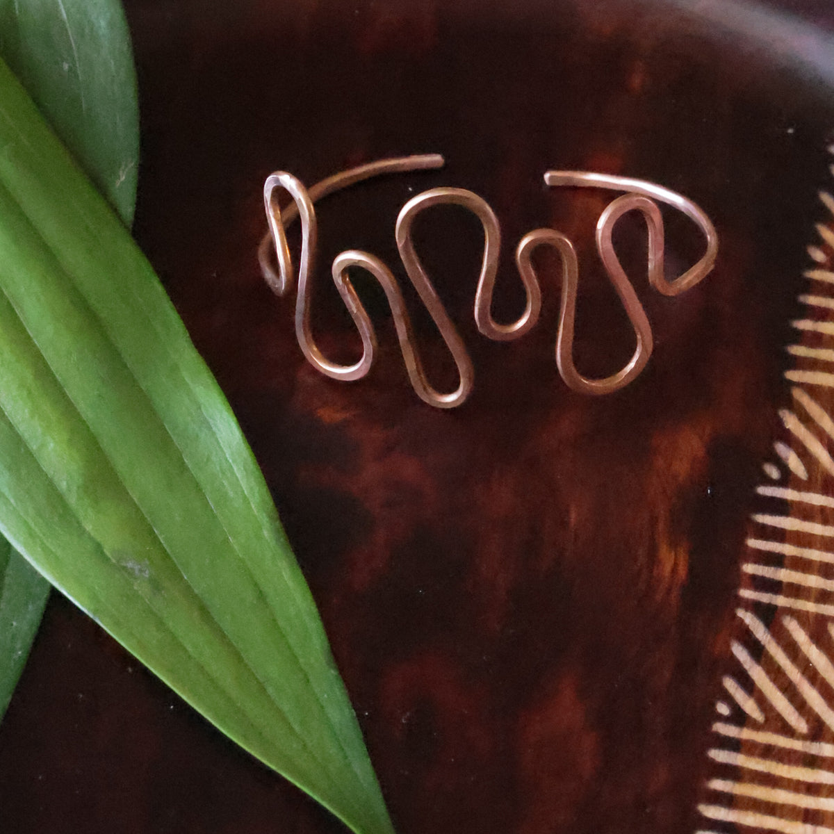 Custom Hammered Copper Bracelet