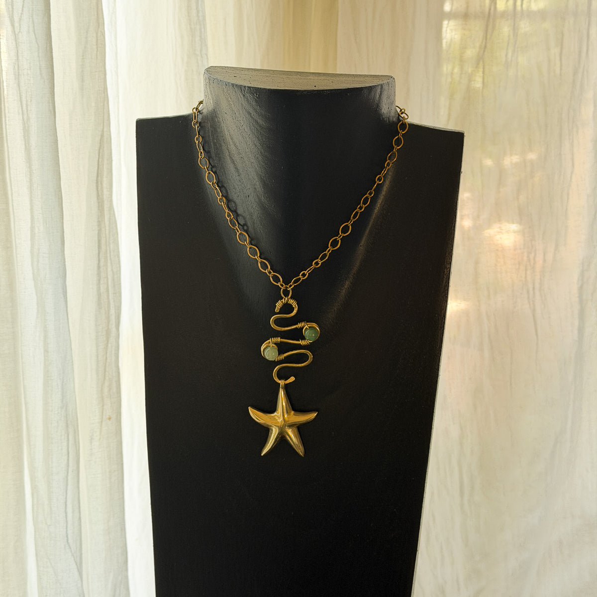 Serpenta - Green Aventurine Starfish