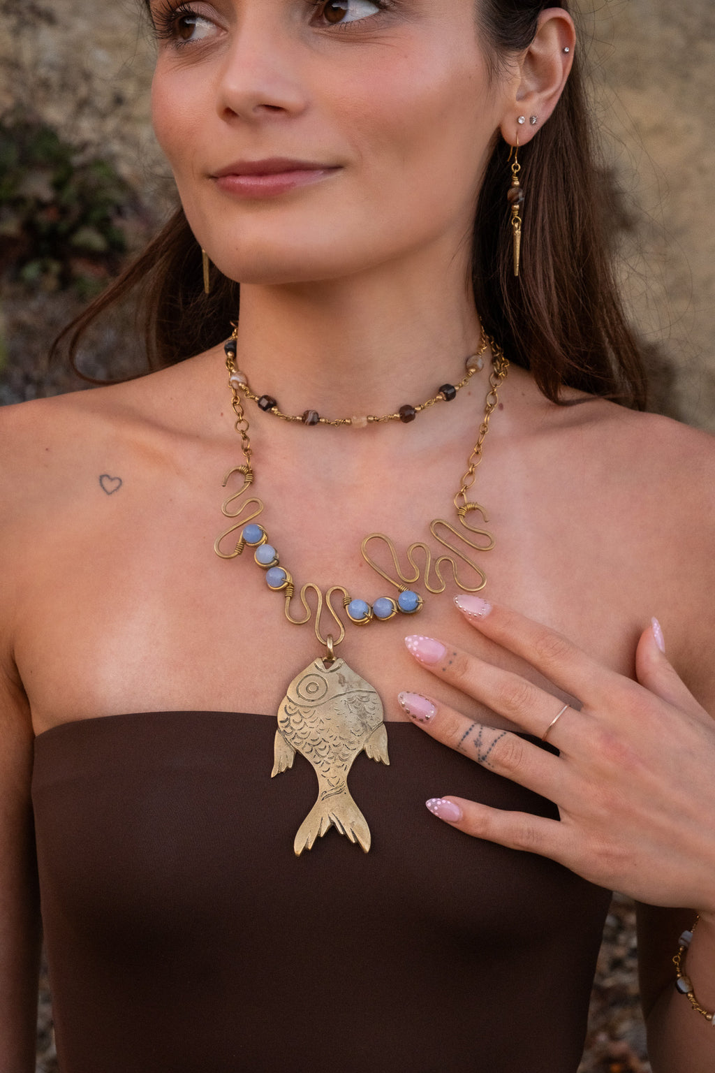 Pre-Order - Malleata Collection Large Fish Pendant